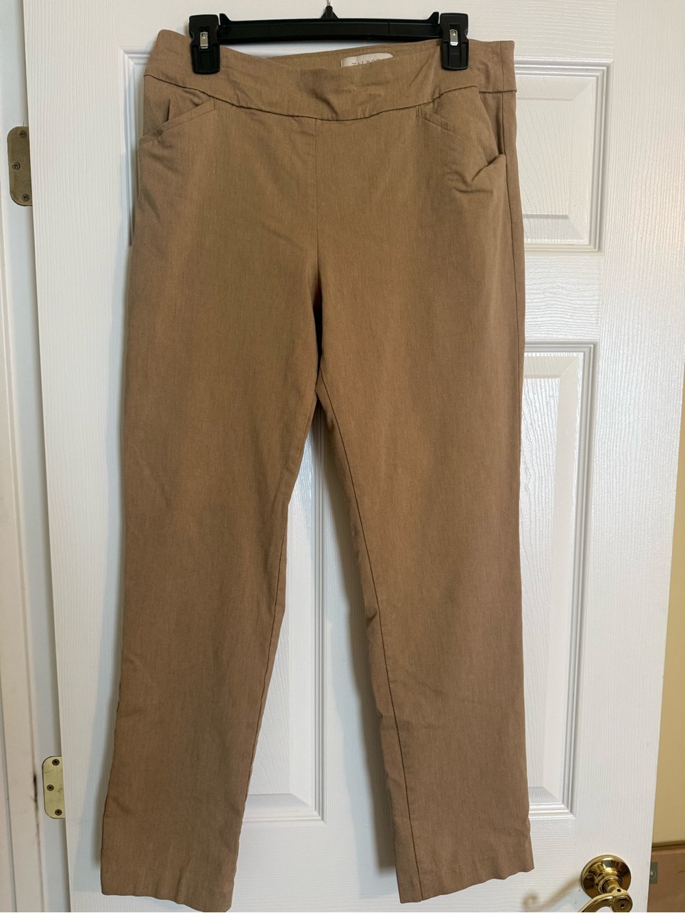 Talbots Straight-Leg Pants in Camel/Tan